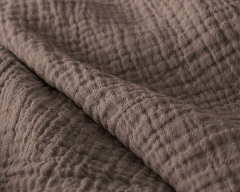 Sleeptime Dekbed en Overtrek in 1 - Mousseline - Donker Taupe - Dromen & Wonen