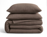 Sleeptime Dekbed en Overtrek in 1 - Mousseline - Donker Taupe - Dromen & Wonen