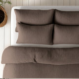 Sleeptime Dekbed en Overtrek in 1 - Mousseline - Donker Taupe - Dromen & Wonen