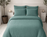 Sleeptime Dekbed en Overtrek in 1 - Mousseline - Groen - Dromen & Wonen