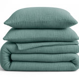 Sleeptime Dekbed en Overtrek in 1 - Mousseline - Groen - Dromen & Wonen