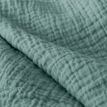 Sleeptime Dekbed en Overtrek in 1 - Mousseline - Groen - Dromen & Wonen