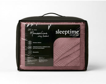 Sleeptime Dekbed en Overtrek in 1 - Mousseline - Roze - Dromen & Wonen