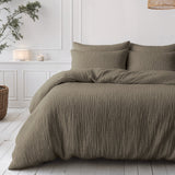 Sleeptime Dekbed en Overtrek in 1 - Mousseline - Taupe - Dromen & Wonen