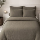 Sleeptime Dekbed en Overtrek in 1 - Mousseline - Taupe - Dromen & Wonen