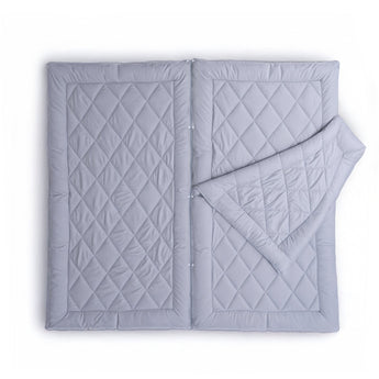 Sleeptime Dekbed en Overtrek in 1 - Partnerdekbed - Ritsbaar - 4 Seizoen - Grijs - Dromen & Wonen