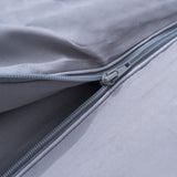 Sleeptime Dekbed en Overtrek in 1 - Partnerdekbed - Ritsbaar - 4 Seizoen - Grijs - Dromen & Wonen