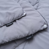 Sleeptime Dekbed en Overtrek in 1 - Partnerdekbed - Ritsbaar - 4 Seizoen - Grijs - Dromen & Wonen