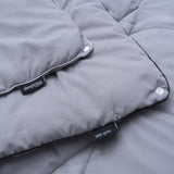 Sleeptime Dekbed en Overtrek in 1 - Partnerdekbed - Ritsbaar - 4 Seizoen - Grijs - Dromen & Wonen