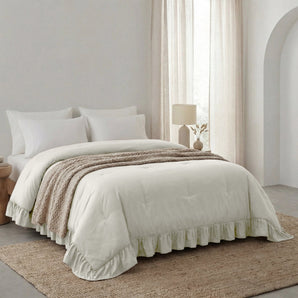 Sleeptime Dekbed en Overtrek in 1 - Ruffles - Gebroken Wit - Dromen & Wonen