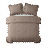 Sleeptime Dekbed en Overtrek in 1 - Ruffles - Taupe - Dromen & Wonen