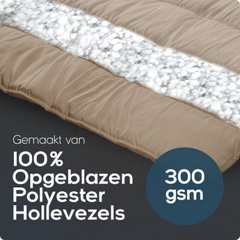Sleeptime Dekbed en Overtrek in 1 - Taupe - Dromen & Wonen
