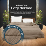 Sleeptime Dekbed en Overtrek in 1 - Taupe - Dromen & Wonen