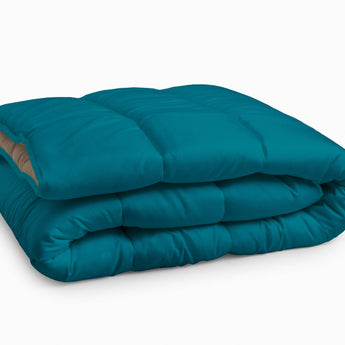 Sleeptime Dekbed en Overtrek in 1 - Taupe/Blauw - Dromen & Wonen