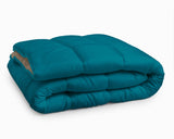 Sleeptime Dekbed en Overtrek in 1 - Taupe/Blauw - Dromen & Wonen
