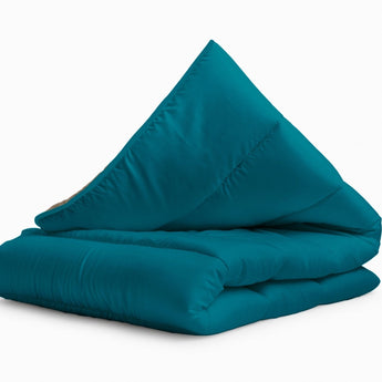 Sleeptime Dekbed en Overtrek in 1 - Taupe/Blauw - Dromen & Wonen