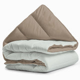 Sleeptime Dekbed en Overtrek in 1 - Taupe/Gebroken Wit - Dromen & Wonen