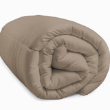 Sleeptime Dekbed en Overtrek in 1 - Taupe/Gebroken Wit - Dromen & Wonen