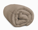 Sleeptime Dekbed en Overtrek in 1 - Taupe/Gebroken Wit - Dromen & Wonen