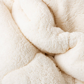 Sleeptime Dekbed en Overtrek in 1 - Teddy - Creme - Dromen & Wonen