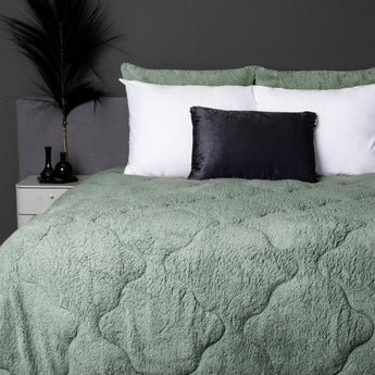 Sleeptime Dekbed en Overtrek in 1 - Teddy - Groen - Dromen & Wonen