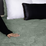 Sleeptime Dekbed en Overtrek in 1 - Teddy - Groen - Dromen & Wonen