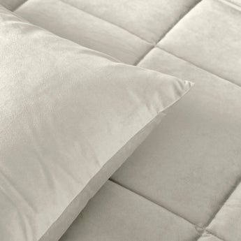 Sleeptime Dekbed en Overtrek in 1 - Velvet - Creme - Dromen & Wonen