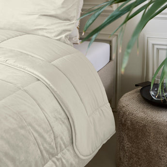 Sleeptime Dekbed en Overtrek in 1 - Velvet - Creme - Dromen & Wonen