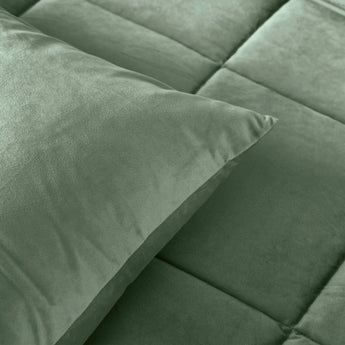 Sleeptime Dekbed en Overtrek in 1 - Velvet - Groen - Dromen & Wonen