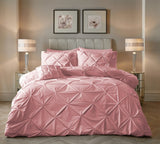 Sleeptime Dekbed en Overtrek in 1 – Velvet Pintuck – Roze - Dromen & Wonen