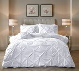 Sleeptime Dekbed en Overtrek in 1 – Velvet Pintuck – Wit - Dromen & Wonen