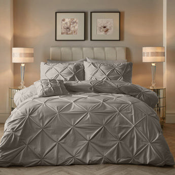 Sleeptime Dekbed en Overtrek in 1 – Velvet Pintuck – Zand - Dromen & Wonen