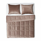 Sleeptime Dekbed en Overtrek in 1 - Velvet - Taupe - Dromen & Wonen