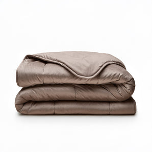 Sleeptime Dekbed en Overtrek in 1 - Velvet - Taupe - Dromen & Wonen