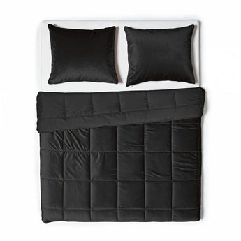 Sleeptime Dekbed en Overtrek in 1 - Velvet - Zwart - Dromen & Wonen