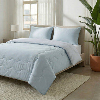Sleeptime Dekbed en Overtrek in 1 - Verkoelend - Blauw - Dromen & Wonen