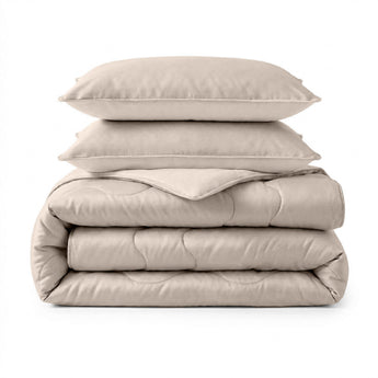Sleeptime Dekbed en Overtrek in 1 - Verkoelend - Taupe - Dromen & Wonen
