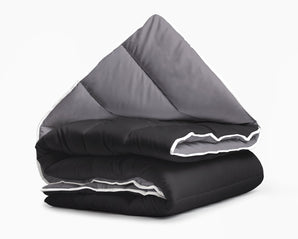 Sleeptime Dekbed en Overtrek in 1 - Zwart/Antraciet - Dromen & Wonen
