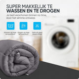 Sleeptime Dekbed en Overtrek in 1 - Zwart/Antraciet - Dromen & Wonen