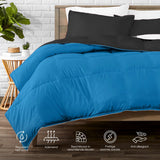 Sleeptime Dekbed en Overtrek in 1 - Zwart/Blauw - Dromen & Wonen