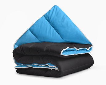 Sleeptime Dekbed en Overtrek in 1 - Zwart/Blauw - Dromen & Wonen