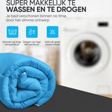 Sleeptime Dekbed en Overtrek in 1 - Zwart/Blauw - Dromen & Wonen