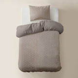 Sleeptime Flanel Art Taupe Dekbedovertrek - Dromen & Wonen