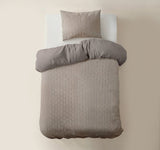Sleeptime Flanel Art Taupe Dekbedovertrek - Dromen & Wonen