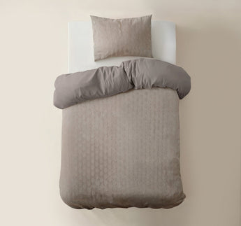 Sleeptime Flanel Art Taupe Dekbedovertrek - Dromen & Wonen