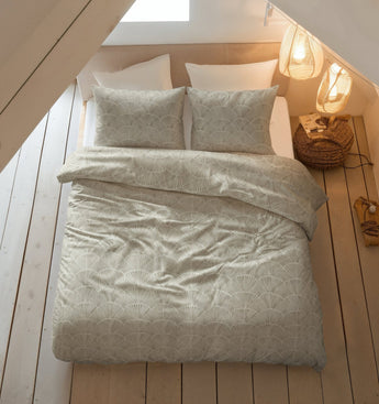 Sleeptime Flanel Claire Zand Dekbedovertrek - Dromen & Wonen