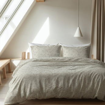 Sleeptime Flanel Claire Zand Dekbedovertrek - Dromen & Wonen