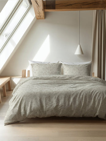 Sleeptime Flanel Claire Zand Dekbedovertrek - Dromen & Wonen