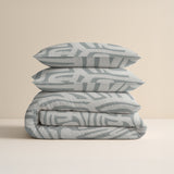 Sleeptime Flanel Danis Groen/Grijs Dekbedovertrek - Dromen & Wonen