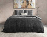 Sleeptime Flanel Gradient Knits Antraciet Dekbedovertrek - Dromen & Wonen